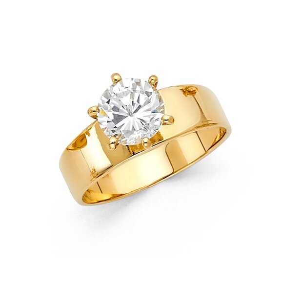Jewelry - New 1.5ct Solitaire Yellow Gold Engagement Ring